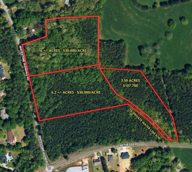 37 Acre Lots on Bethesda Rd in Spartanburg County Metcalf Land