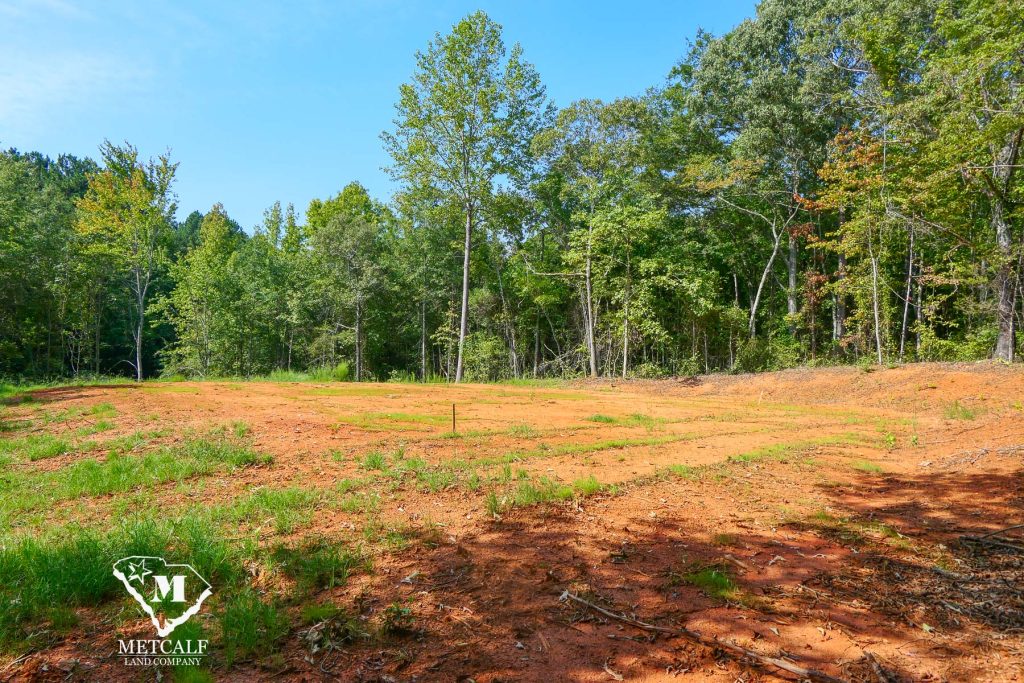Cleared 2.5-acre homesite in Campobello surrounded by trees and greenery, ideal for building a private residence.